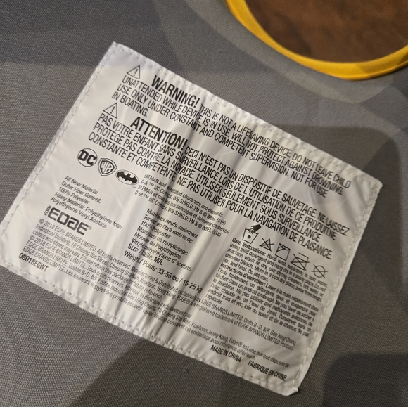 Batman DC Kids Floatation Device M/L - Picture 6 of 8